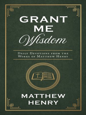 cover image of Grant Me Wisdom